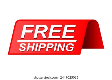 Free shipping tag. Banner design template for marketing. Special offer promotion or retail. background banner modern graphic design for store shop, online store, website, landing page