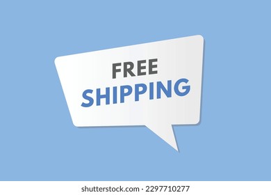 Botón de texto de envío gratis. Botones web de etiqueta de icono de signo de envío gratuito