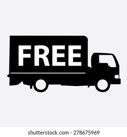 Free Shipping Truck Icon
