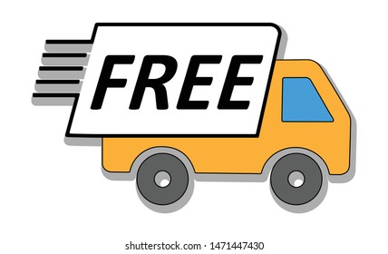 Free Shipping Vector Design. Free Delivery Vector. 