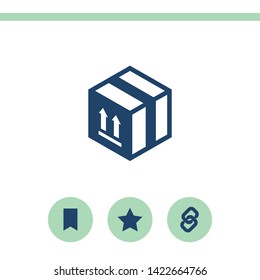 Free shipping vector icon. Free delivery sign. Package box.
