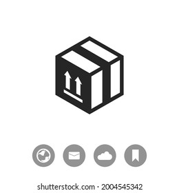 Icono de vector de envío libre. Señal de entrega gratuita. Paquete.
