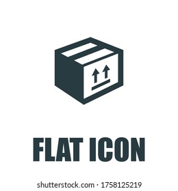 Free shipping vector icon. Package box.