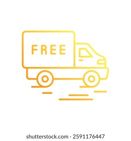 Free shipping vector icon stock illustration
