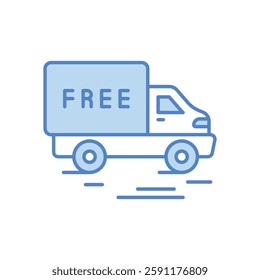 Free shipping vector icon stock illustration