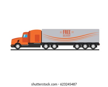 Free shipping.Vector illustration.Service delivery.