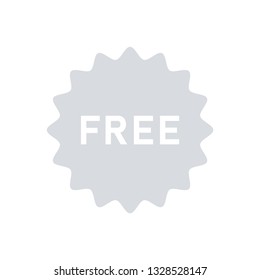 Free sign icon - Button symbol vector