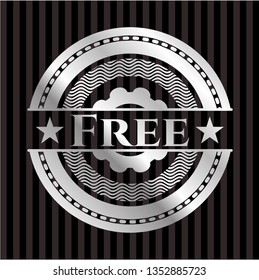 Free silver badge or emblem