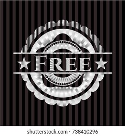 Free silver shiny badge