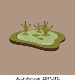 Free simple element vector for jungle and forest.  Nature element.  Vector Illustration.