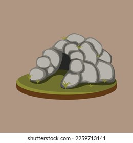 Free simple element vector for jungle and forest.  Nature element.  Vector Illustration.