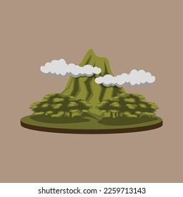 Free simple element vector for jungle and forest.  Nature element.  Vector Illustration.