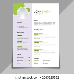 Free Simple Resume and CV Templates Word Format 2021
