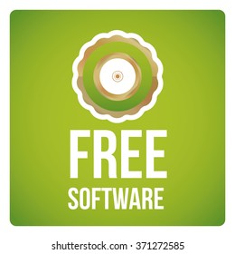  Free software design vector over color background