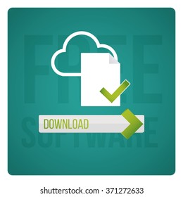  Free software design vector over color background