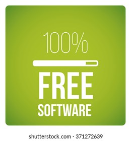  Free software design vector over color background