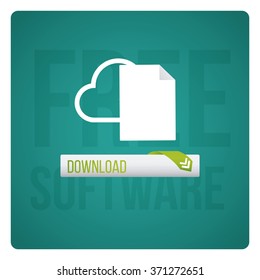  Free software design vector over color background