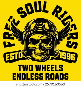 FREE SOUL RIDERS T-SHIRTS - Ready to Use Graphic Design Illustration