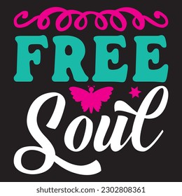 Free Soul T-shirt Design Vector File