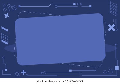 Free space background design for your text.Cool geometric and technology template.Vector illustration.
