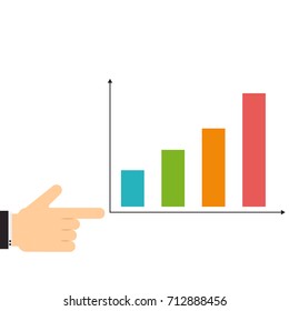  Free space for test. graph vector. business.