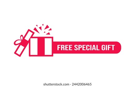 Free special gift label design vector for sales