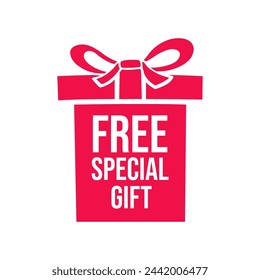 Free special gift label design vector for sales