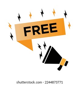 Free speech bubble vector illustration