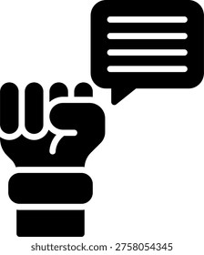 Free speech vector for freedom of expression concept, human rights illustration for civil liberty and democracy