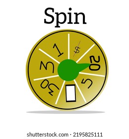 free spin wheel vector illustration