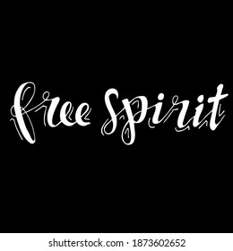 Free Spirit, doodle text quotes
