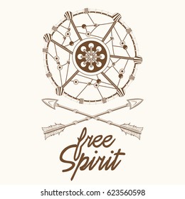 free spirit dream catcher arrow image