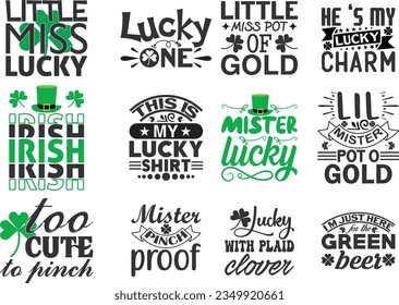 Free St patrick day Quotes SVG Bundle