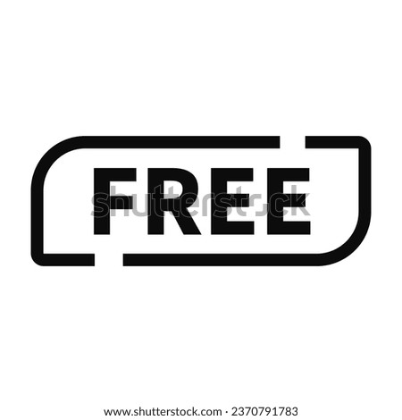 Free Stamp In Black Line Rectangle Shape For Sign Information
