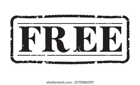 "FREE" stamp in black text on a white background.