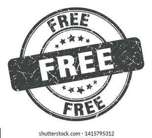 Free Stamp Isolated On White