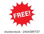 free stamp red ink sticker illustration