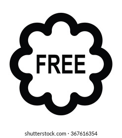 Free Sticker Bold Line Vector Icon
