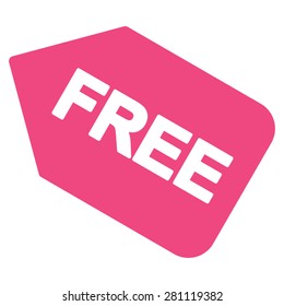Free sticker icon from Business Bicolor Set. This isolated flat symbol uses light blue and pink colors.
