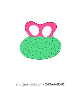 free stress ball cartoon. mock pressure, work hand, relief hold free stress ball sign. isolated symbol vector illustration