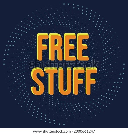 Free Stuff Symbol Banner Shape