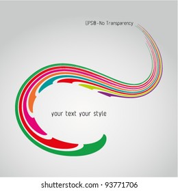 free style abstract swirl icon
