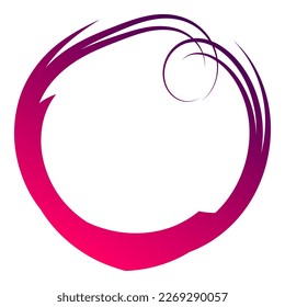 Free style circle shape in pink and purple. Good for border, texture, etc.