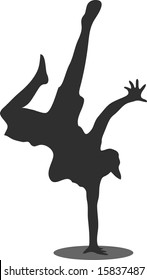 Free style dancing vector illustration