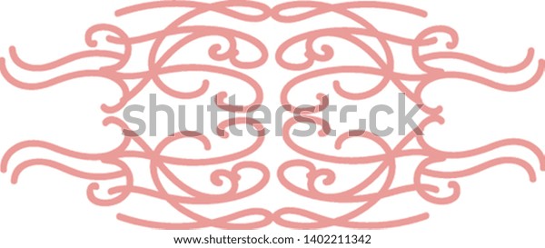 Free style natural ornament design,\
illustration, vector on white\
background.