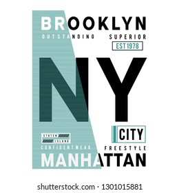 free style new york city typography design tee  t shirt ,vector illustration