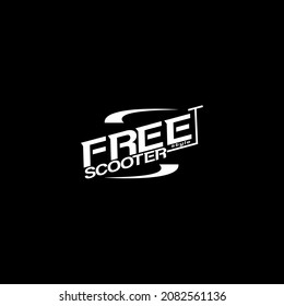 FREE STYLE SCOOTER LOGO SUITABLE FOR BUSINESS OR FREESTYLE SCOOTER SHOP.