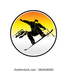 Free style sky in mountain illustration vector