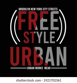 free style urban design typography,vector illustration for print