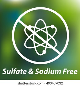 Free Sulfate and Sodium Vector Icon